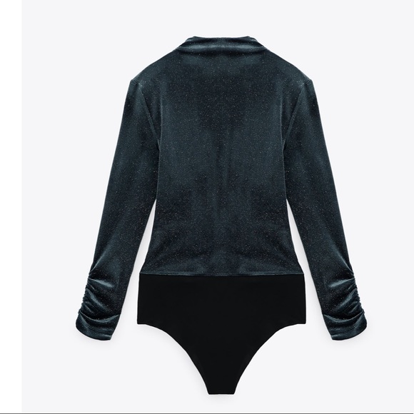 Zara sparkly velvet bodysuit - Picture 4 of 8